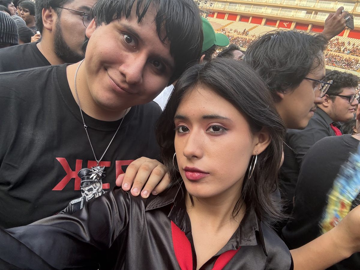 Los dos en un concierto en el estadio